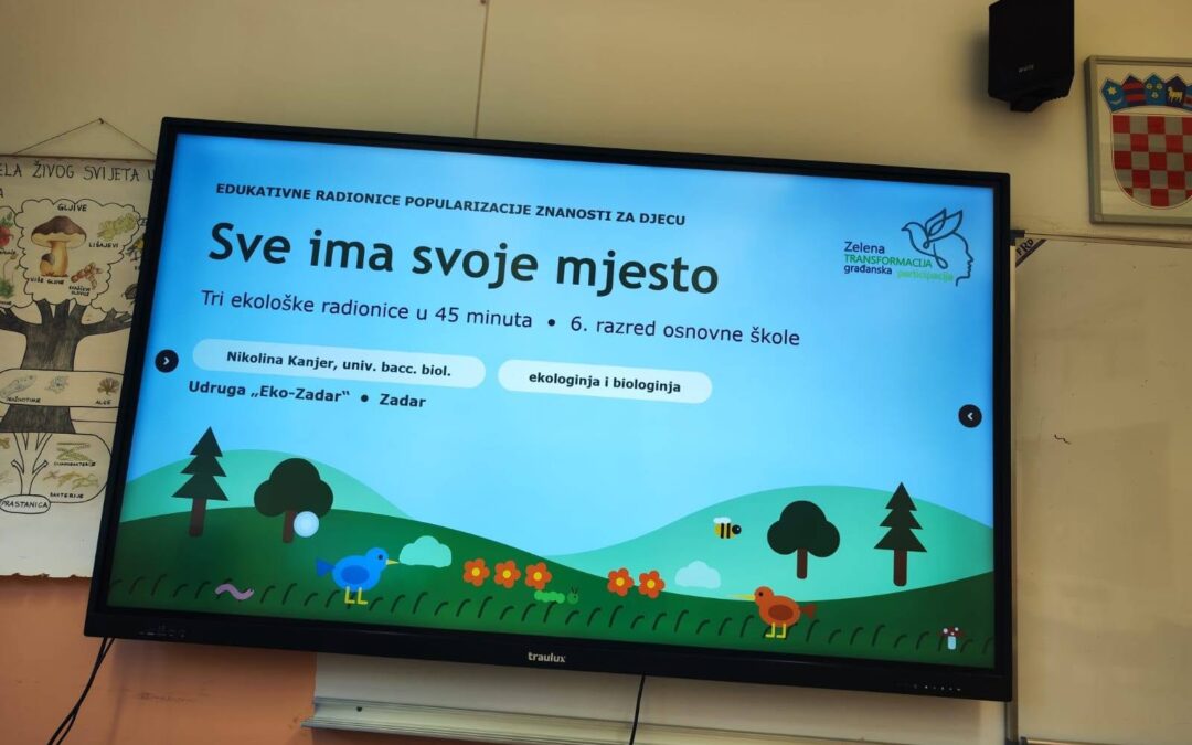 „Ekološka niša – sve ima svoje mjesto“